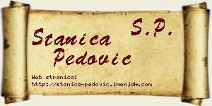 Stanica Pedović vizit kartica